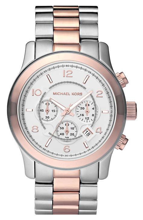 michael kors runway silver|Michael Kors runway chronograph watch.